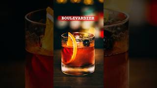 Boulevardier Cocktail Bourbon Campari Vermouth Rosso #Shorts