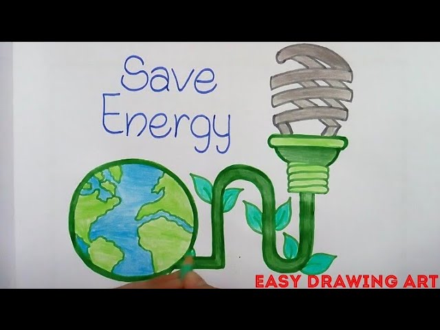 How to Draw Save Electricity _ Save Energy Drawing for Kids _ step by  step-MzDIkkgcLiw - video Dailymotion