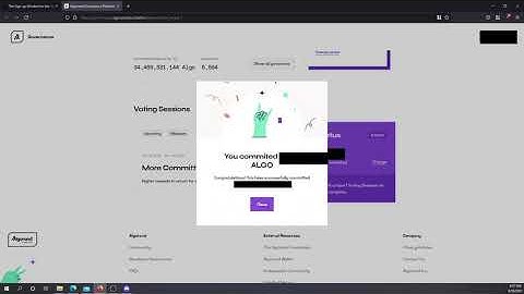 Become a Algorand Governor: How to Commit ALGO to Governance