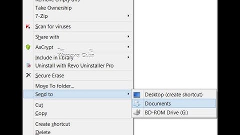 How to Edit, Remove or Add items "to Send" To menu in Windows 10 - 8- 7