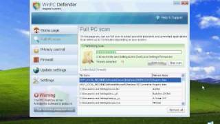 WinPC Defender rogue anti-spyware software screenshot 4