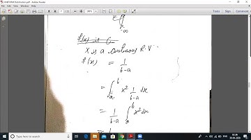 SAITM B.Tech Applied SEM 2/EE SEM-4 Uniform Distribution Lecture no  3