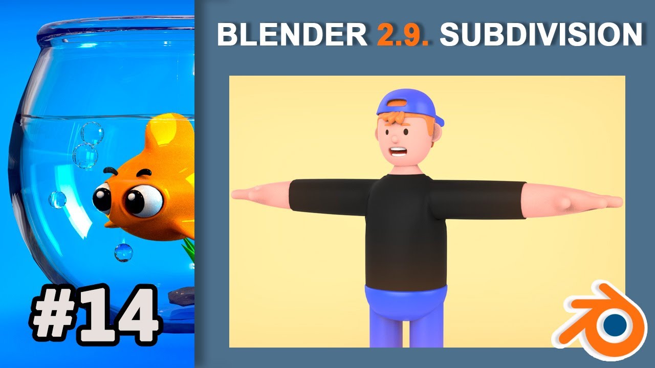 14. Blender 2.91. Subsurface. Cartoon Style. Tutorial. Man Character (Part1)