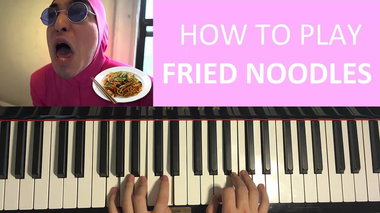 HOW TO PLAY FILTHY FRANK (Pink Guy) FRIED NOODLES (Piano Tutorial