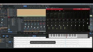 SampleTank 4 Multi played with music notation in Studio One 6