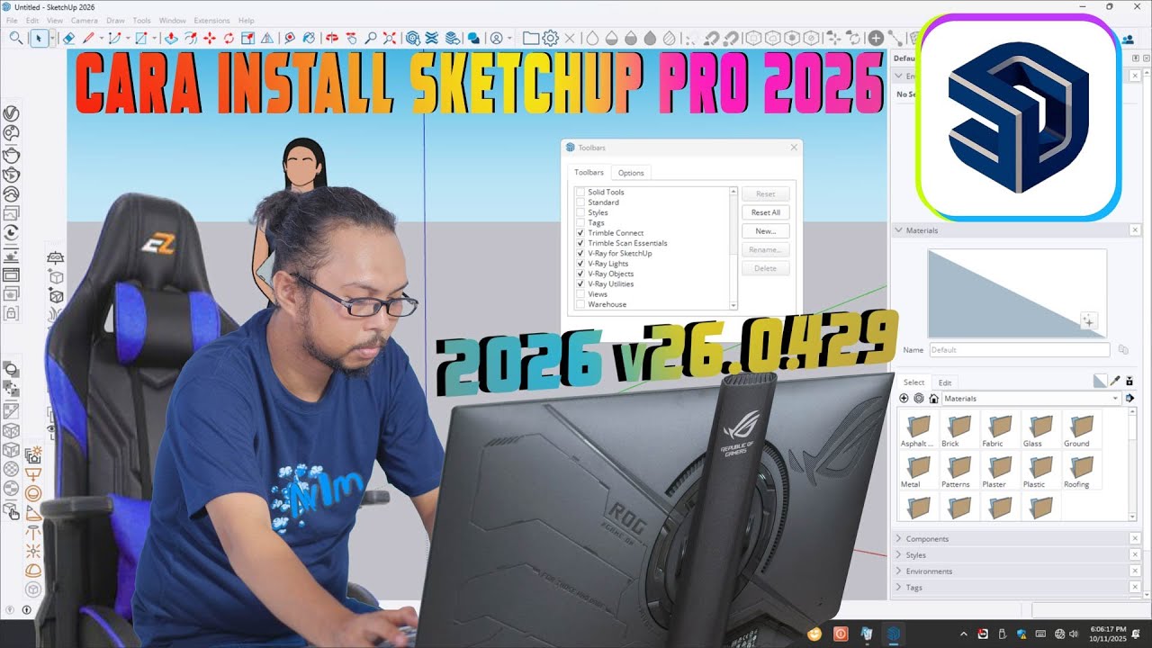 CARA INSTALL SKETCHUP PRO 2026 v26.0.429 - YouTube