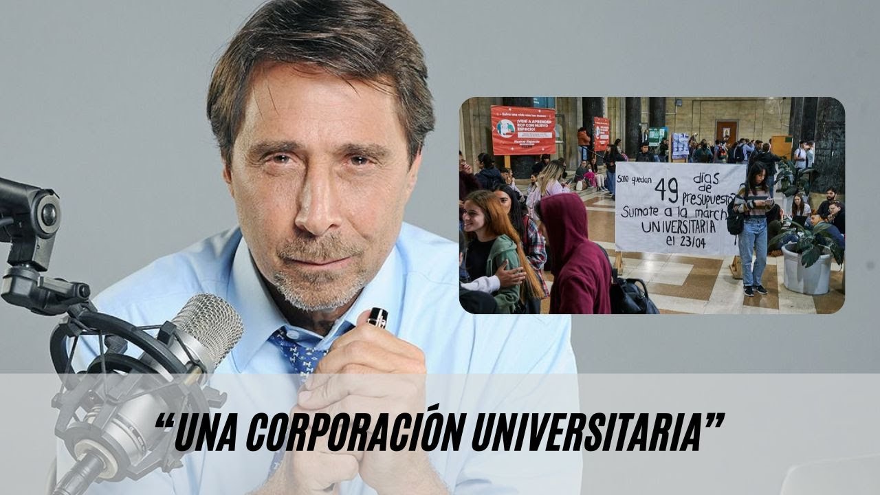 Estudiantes debatieron junto a Eduardo Feinmann en la previa a la marcha por las universidades