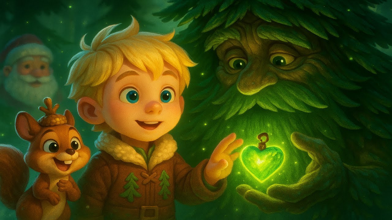 The Whisper of the Ancient Pine King – Liam & Puffy Mend the Heart Ornament 🌲✨💚