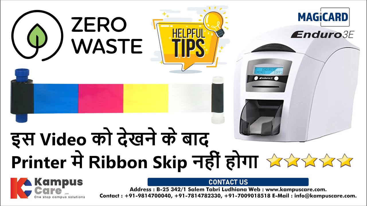 How To Save Ribbon Panel In Magicard Enduro 3e | PVC ID Card Printer | Magicard Support | Kampuscare