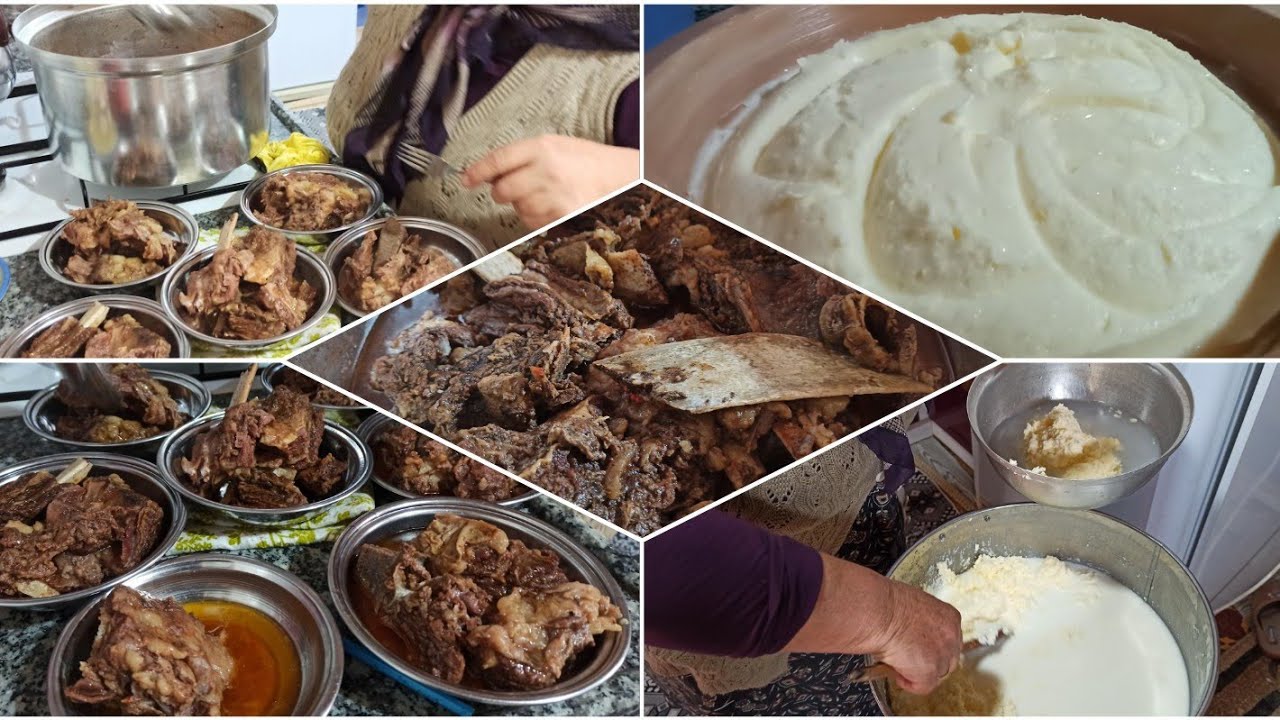 Tereyağı nasıl yapılır ve kuzine sobada  kemikli et günlük vlog