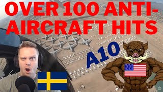 A Swede reacts to: A 10 Pilot Takes Over 100 Anti Aircraft Hits Over Baghdad