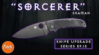 "Sorcerer" Shaman - AWT Micarta Scales, LynchNW Backspacer & Clip - K.U.S. Ep. 15