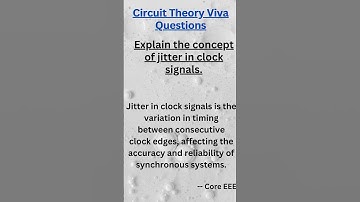 Clock Jitter: Timing Variability and Synchronization #engineering #electronic #electrical#circuit