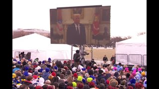 RAW: Video message from Donald Trump plays at March for Life rally