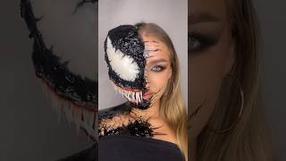 VENOM 🦠 #makeupbyme #makeup #makeupartist #marvel #venom #makeupshorts #makeuptransformation