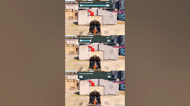 ✅Best Reticle Size Settings🔥for PERFECT AIM in COD Mobile 2025!💪#shorts #trending #codm