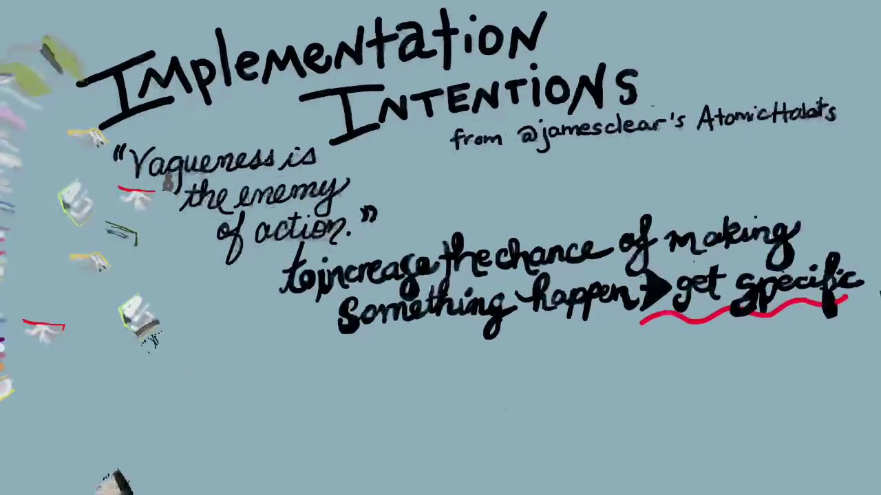 Implementation intentions youtube