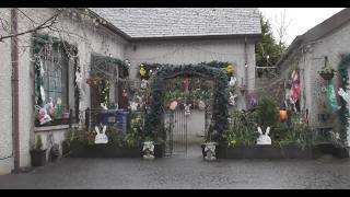 Gary on the Upper Newtownards Road Decorates his Easter Garden to Try and Cheer Us Up Well done Gary