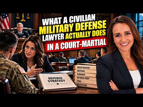 What Does a Civilian Military Defense Lawyer Actually Do in a Court-Martial?