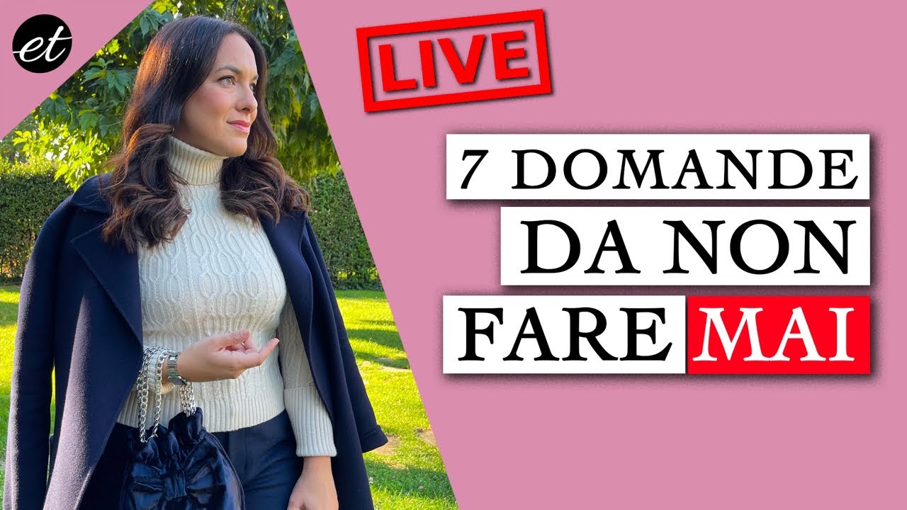 Errori di bon ton: 7 domande DA NON FARE MAI
