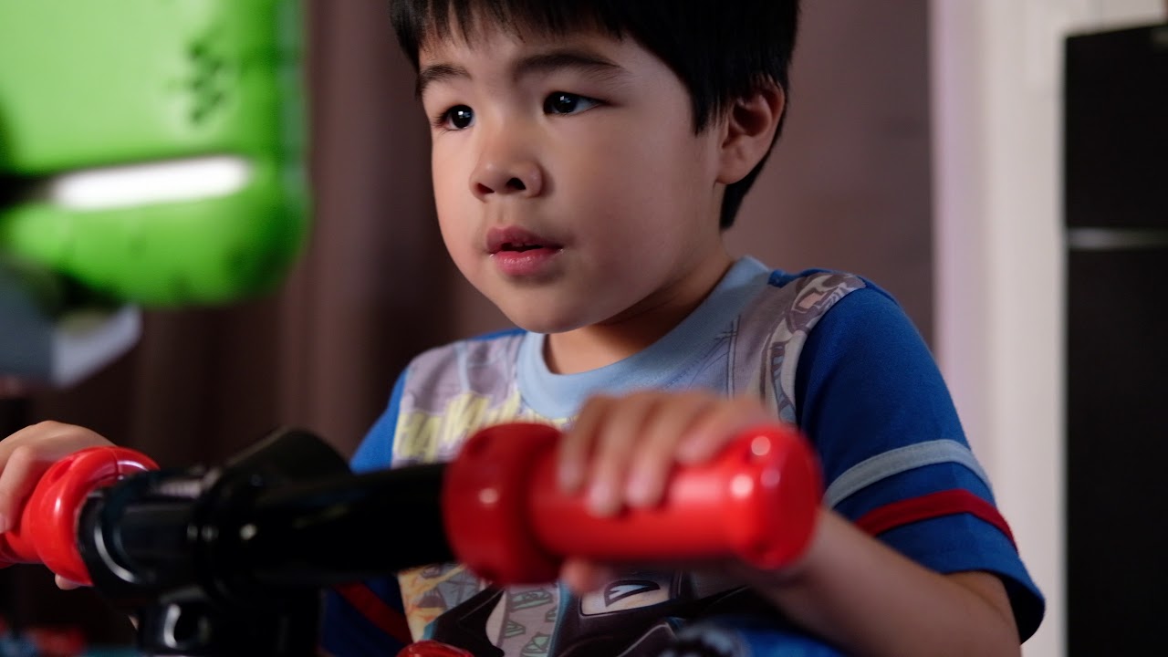 Preschooler powered video game on a bike YouTube