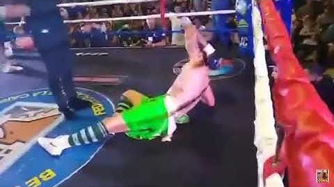 Pablo Migliore perdió su invicto en boxeo tras un tremendo KO