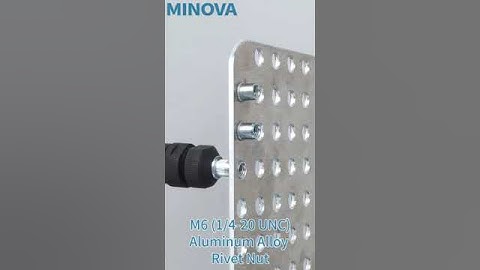 MINOVA Rivet Tool.(M6 (1/4-20 UNC) Aluminum Alloy Rivet Nut) #rivet #minova #relax