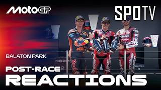 Diving into their thoughts after the race | Post-Race Reactions | MotoGP™ Hungary