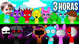 SPRUNKI: O JOGO DO ANO 😍 3 HORAS com OS MELHORES vídeos de SPRUNKIS ( Alec GO! )