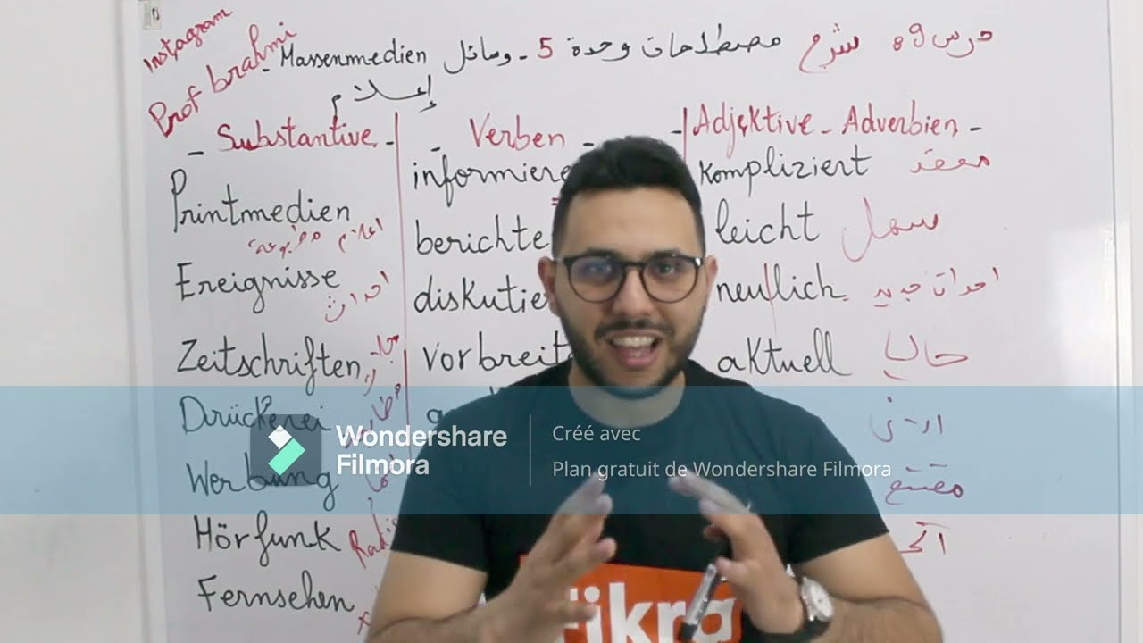 الدرس 9 : خطير 🔴 اقوى شرح مصطلحات الوحدة 5 Massenmedien وسائل الإعلام ☎️⌨️🖥️📘