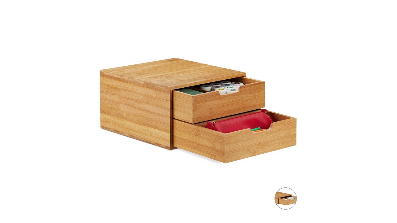 Schubladenbox aus Bambus HIER kaufen