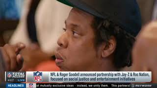 Jayz And Roger Goodell Speak On NFL Partnership