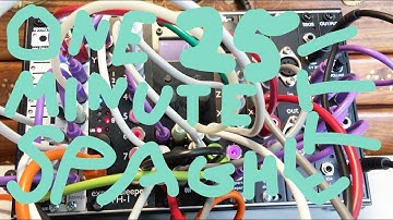 One minute spaghetti 25 - self generative eurorack modular synthesizer patch