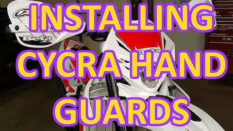 Installing Cycra hand guards on a Beta 300RR