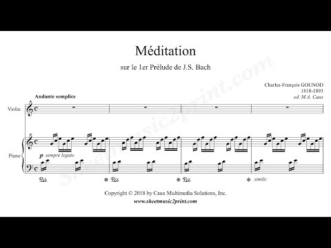 Gounod-Bach : Ave Maria - Meditation - Violin