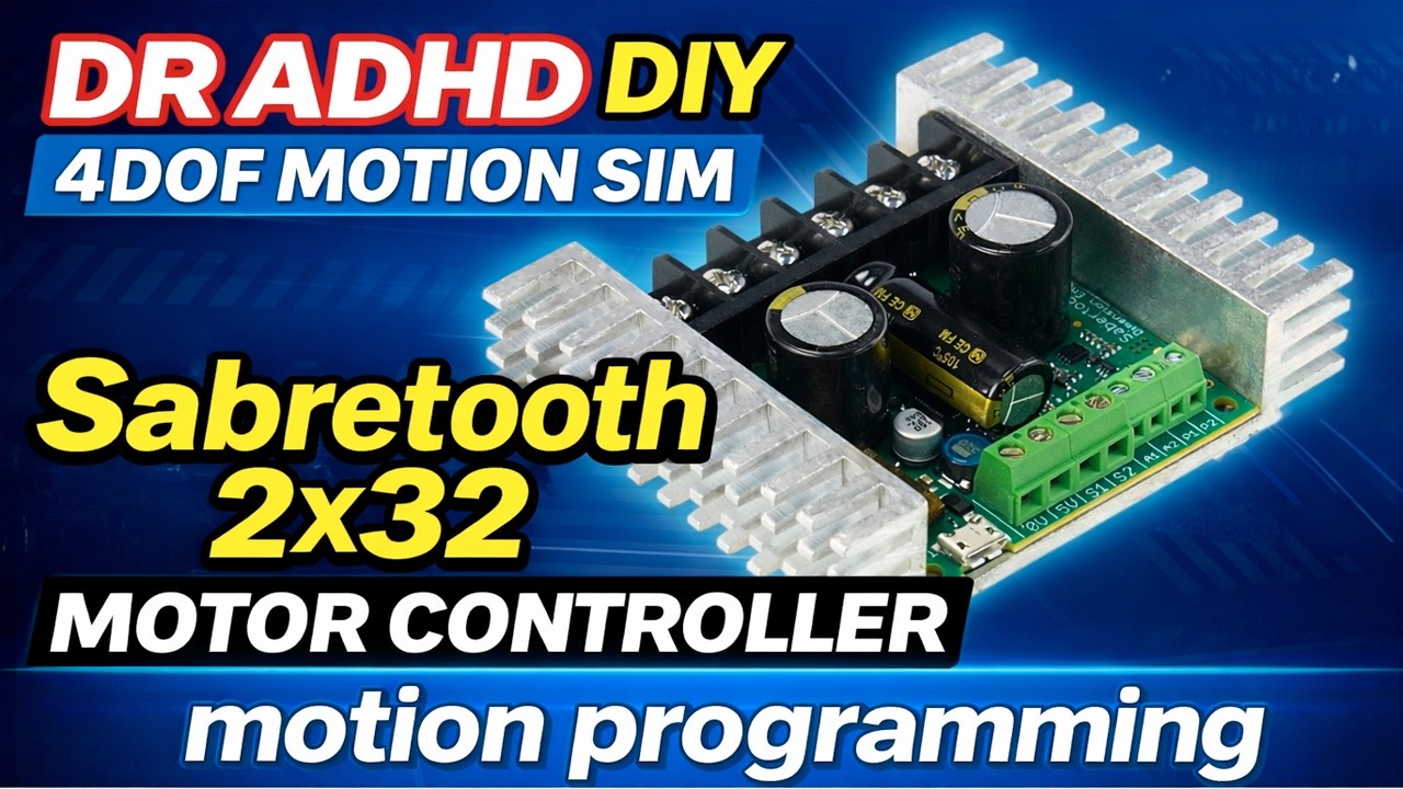 Program A Sabretooth 2x32 Motor Controller for A Motion Simulator - YouTube