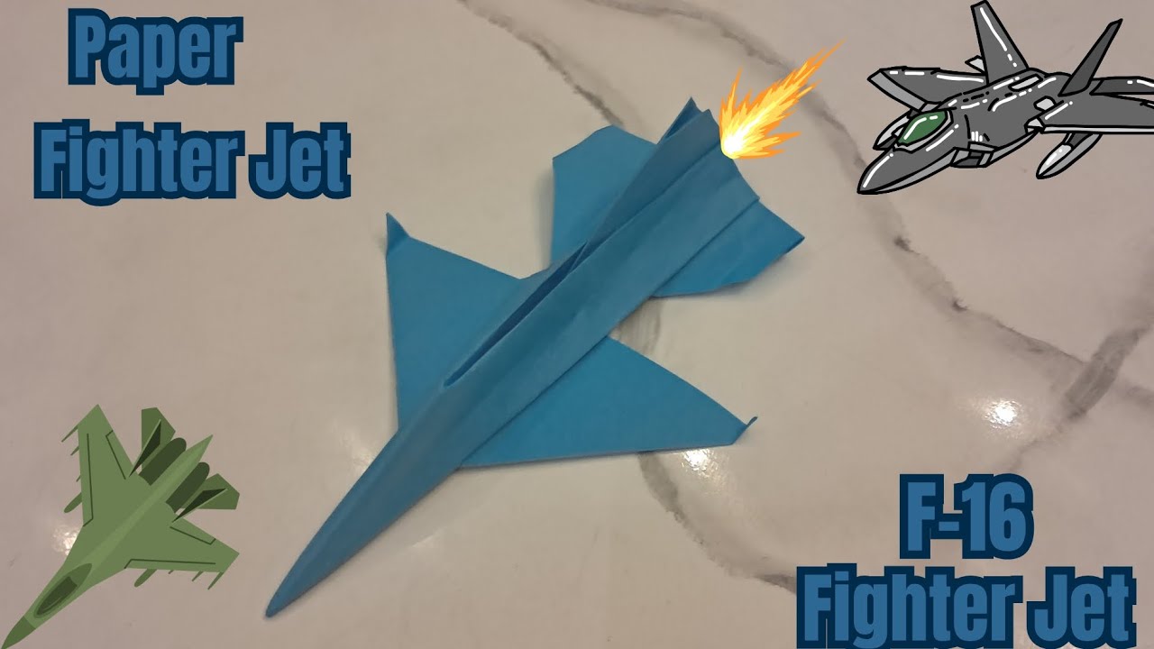HOW TO MAKE AN EASY F-16 FIGHTER JET | EASY AND SIMPLE | PAPER PLANE ...