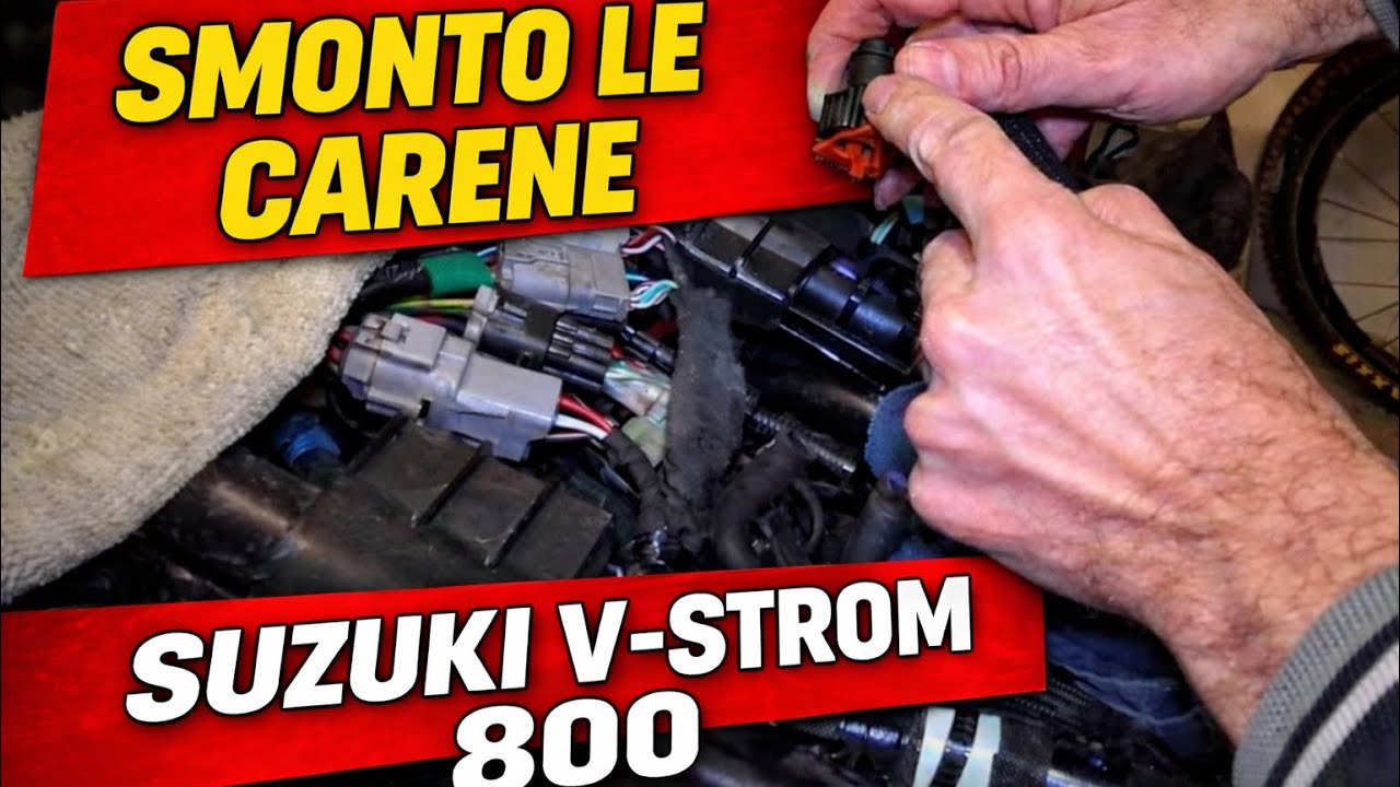 Smonto carene e serbatoio Suzuki V-Strom 800 DE, SE ed RE