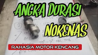 ANGKA HITUNGAN DURASI NOKENAS 150CC - 200CC