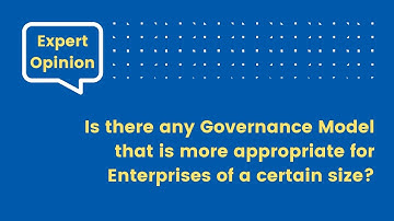 Expert Opinion | Any Governance Model that is more appropriate for Enterprises of a certain size?