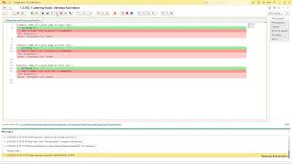 17. Editor toolbar. Move to the next error on scripts execution.