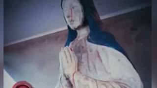 Virgin Mary statue starts crying BLOOD