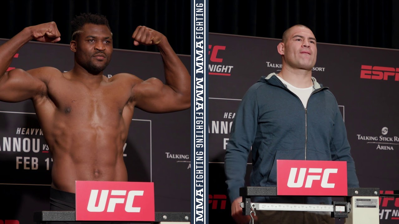 UFC Phoenix Weigh-Ins: Cain Velasquez, Francis Ngannou Make Weight - MMA Fighting