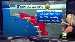 LA County red flag warning continues through Friday