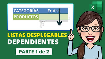 📋 LISTAS DESPLEGABLES DEPENDIENTES en Excel (Parte 1: con rangos)