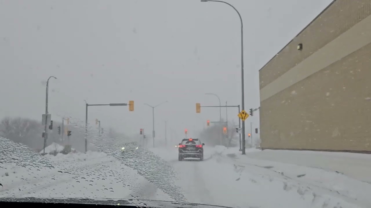 Winnipeg Snow Blowing After Blizzard