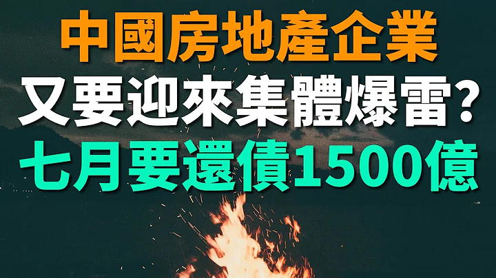 中国房地产企业，又要迎来集体爆雷？七月到期的债务规模高达1500亿。住宅销售额下降趋势放缓，短期市场真的触底了吗？还会有多少房企，会倒在还债的路上。 - 天天要闻