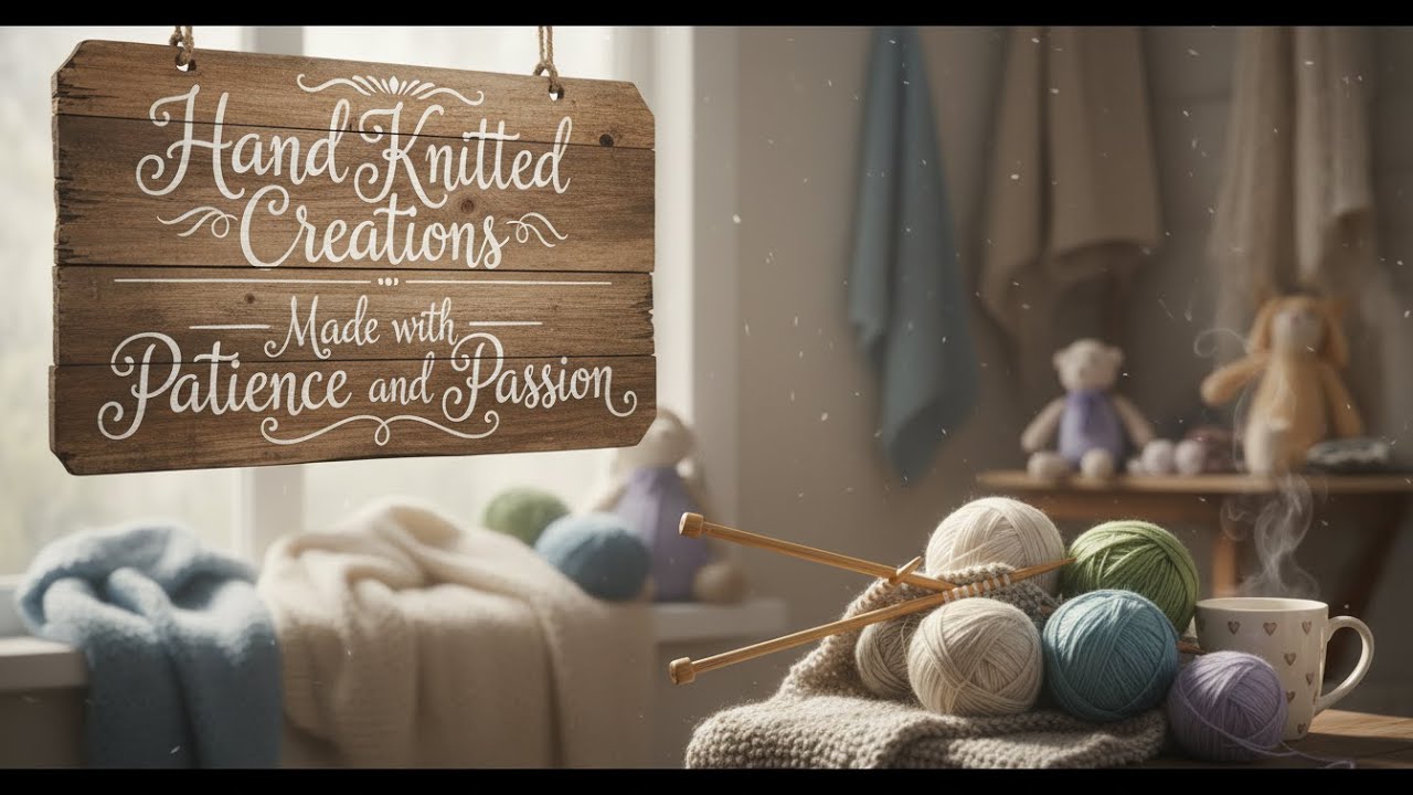 “Hand Knitted Creations – Made with Patience and Passion”
