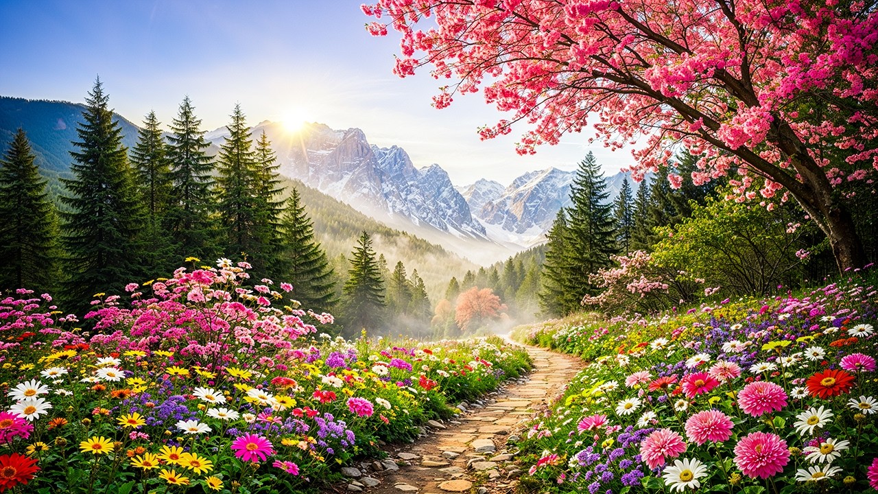 Spring Piano Healing 🌸Gentle Nature Sounds for Deep Sleep & Mind Healing & Stress Relief
