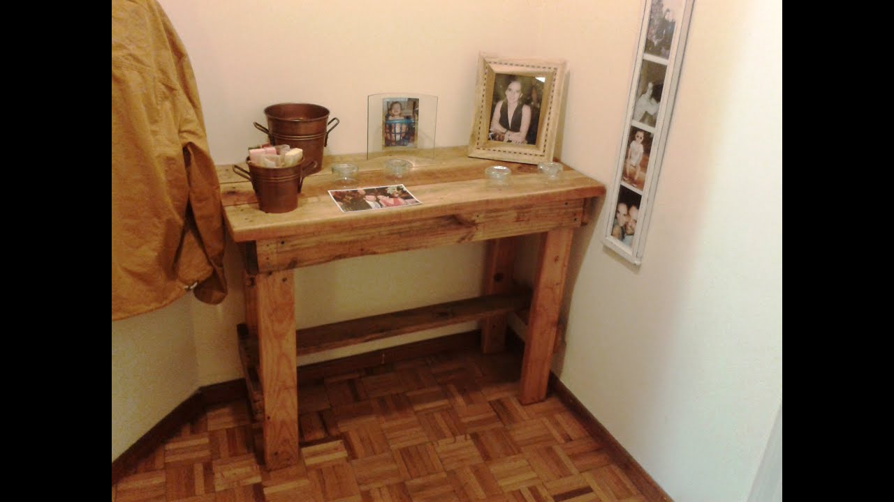 RECYCLED PALLET COFFEE TABLE, DIY, COAT HANGER, SIDE TABLE, SMALL 